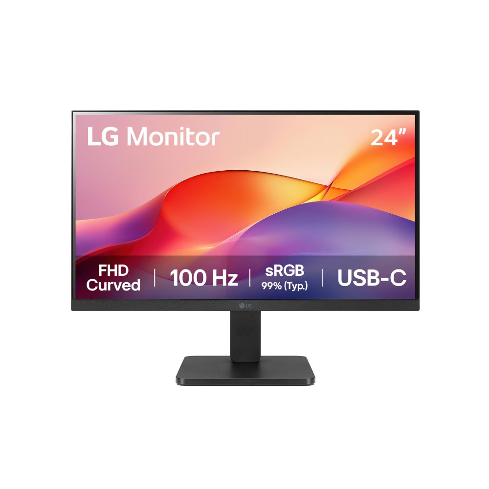 Monitor LG 24   Curvo FHD con USB-C  100Hz