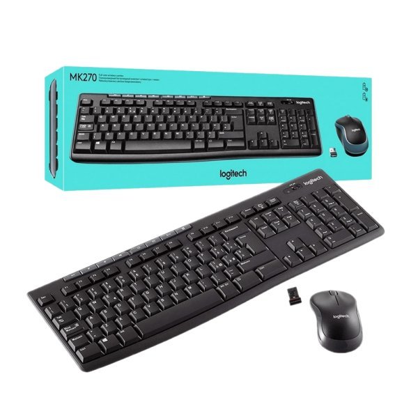 Combo Teclado + Mouse MK270 Logitech Negro