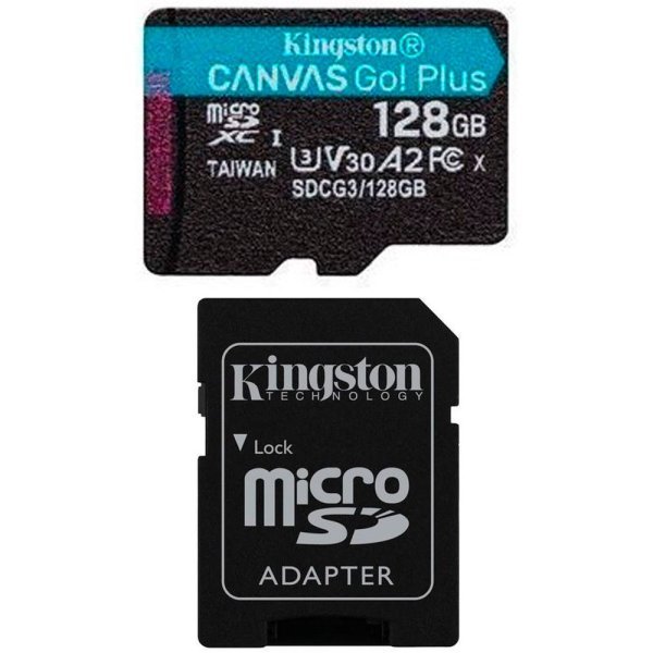 Memoria KINGSTON Micro Sd Canvas Go Plus Card + ADP 128GB