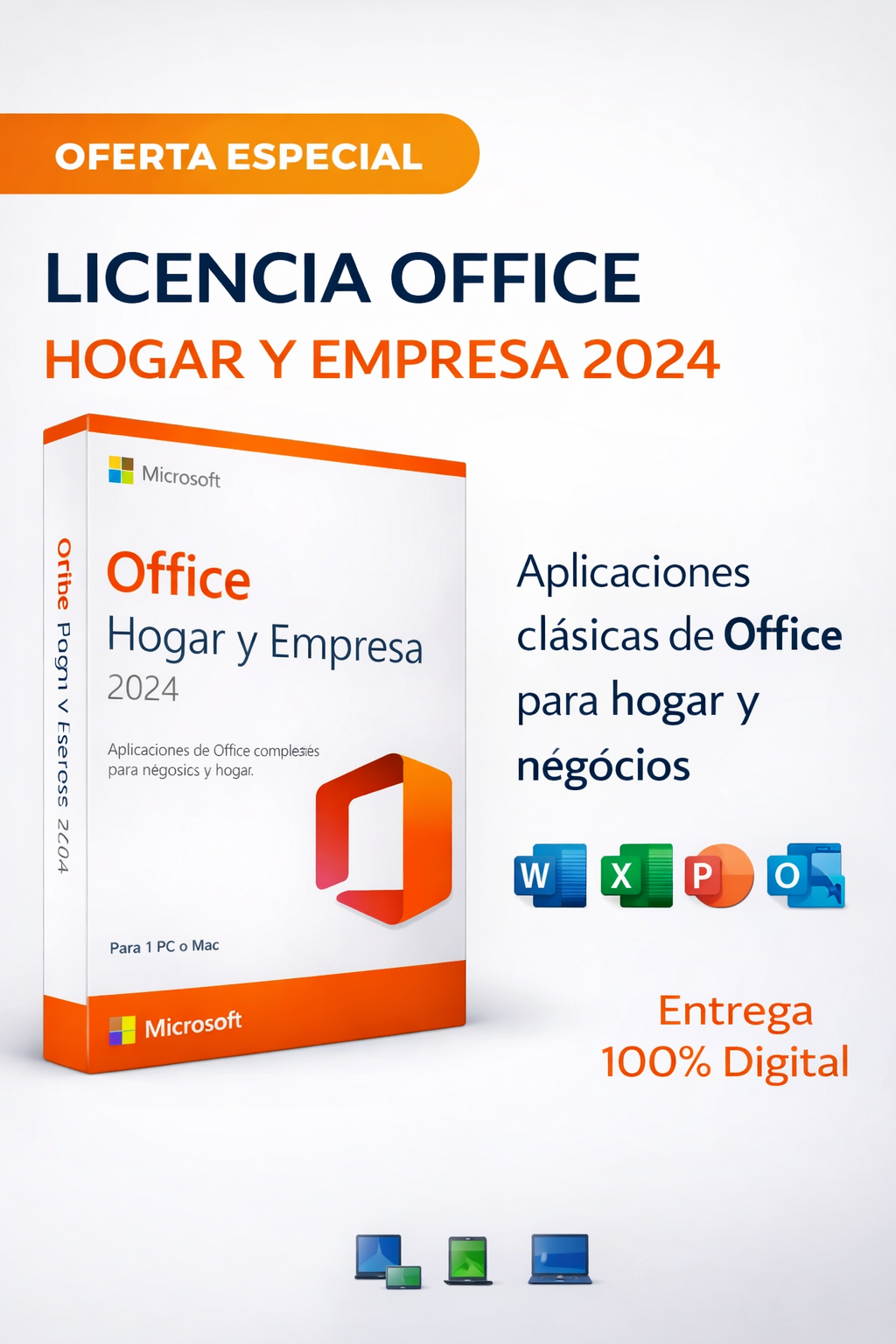 LICENCIA OFFICE HOGAR Y EMPRESA 2024 ESD - EP2-06608 + IVA INCLUIDO