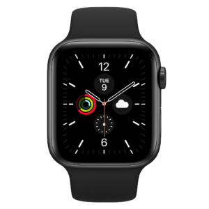 Apple Watch Series 11 GPS 42mm Jet Black Aluminium Case with Black Sport Band - S/M