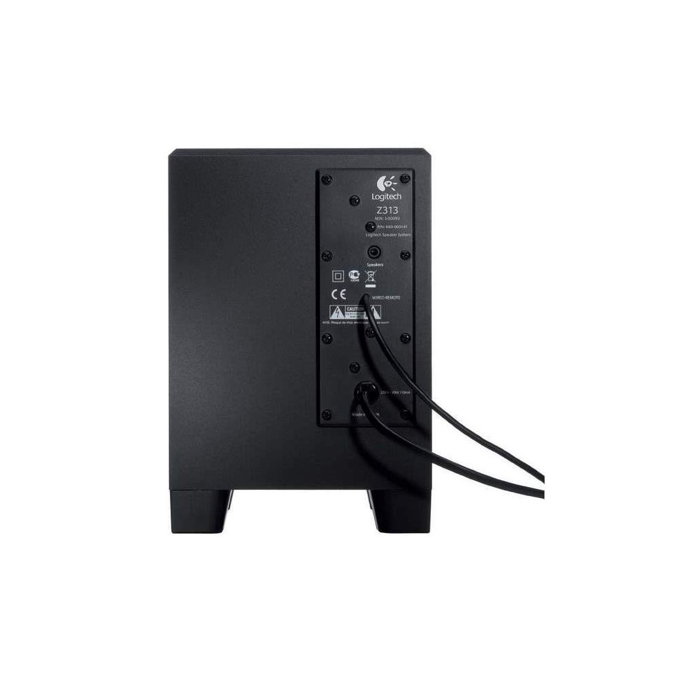 Parlante LOGITECH Z313 Con Subwoofer 2.1 Potencia 25W COLOR Negro - Imagen 2