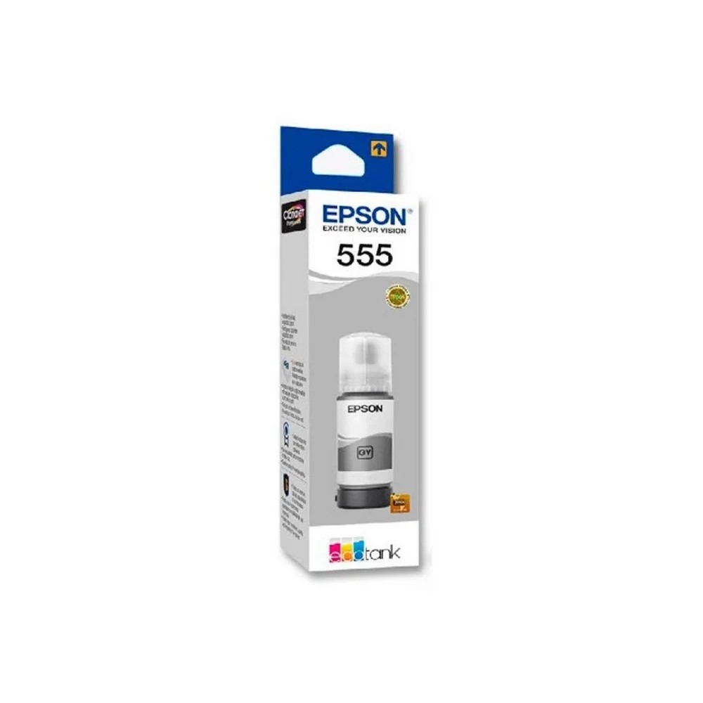 Botella de Tinta EPSON T555520 AL 70 ml Impresión de Fotografía COLOR Gris - Imagen 2