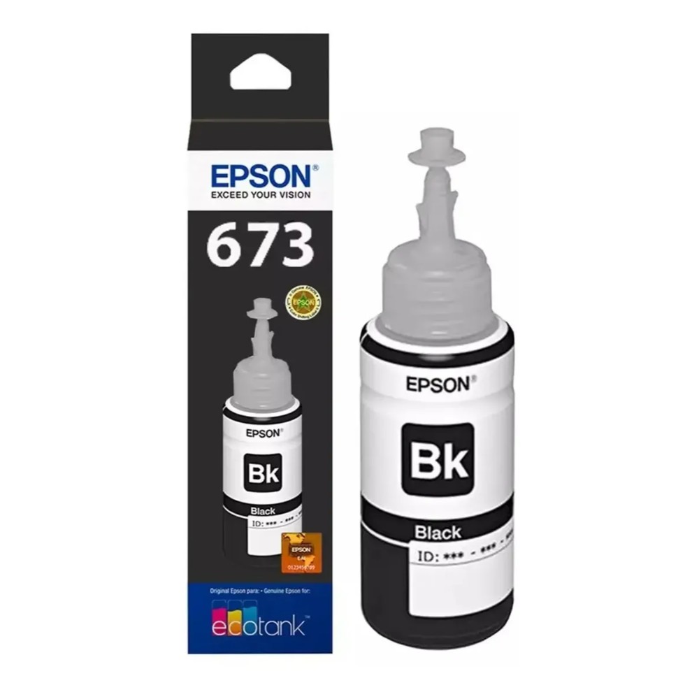 Botella de Tinta EPSON T673120 AL L800/805 COLOR Negro - Imagen 2