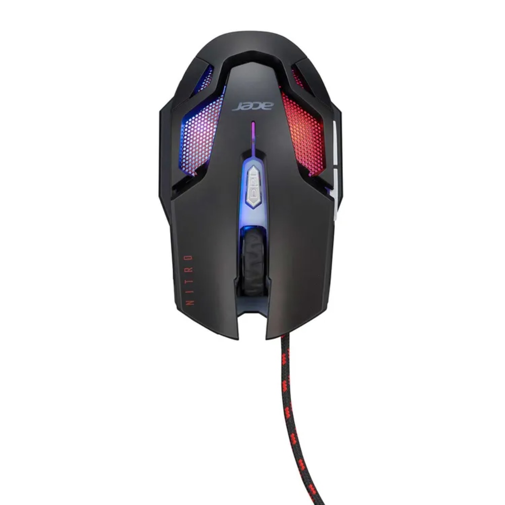 Nitro Mouse NMW105 6400Dpi/Conexión Con Cable / 9 Botones/Diseño ergonomico/Color Black - Imagen 3