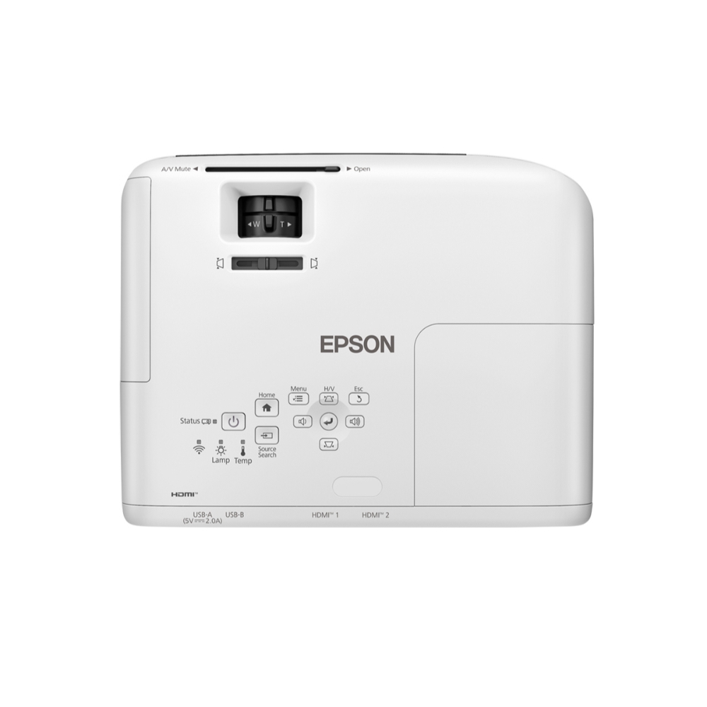 Videoproyector Epson PowerLite W55+/Tecnología: 3LCD /(4.000 lumens en Blanco y Color - Resolución WXGA) Wifi integrado - Imagen 2