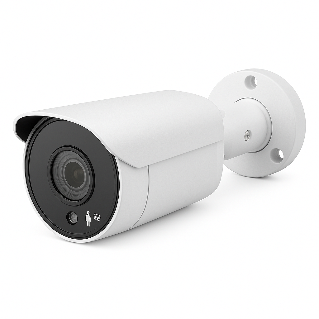 Cámara IP Bala 4MP con CHIP de Inteligencia Artificial. ESPECIFICACIONES: Codecs H.265+/H.265/H.264+/H.264, CMOS de Escaneo Progresivo a 1/3, Color/0.04 Lux@F1.6, 0 Lux con IR/Luz Blanca, 25fps/30fps (2560x1440,2304x1296, 2048x1280, 1920x1080), PoE/12V DC, Lente Fijo 4 mm. INCLUYE Detección Inteligente (Clasifica Humanos y Vehículos), Detección d - Imagen 3