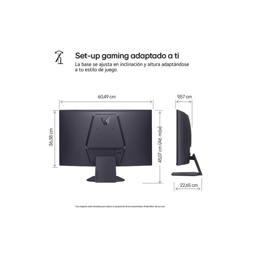 Monitor Gamer UltraGear 27 QHD 2560 x 1440 Curvo - Imagen 3
