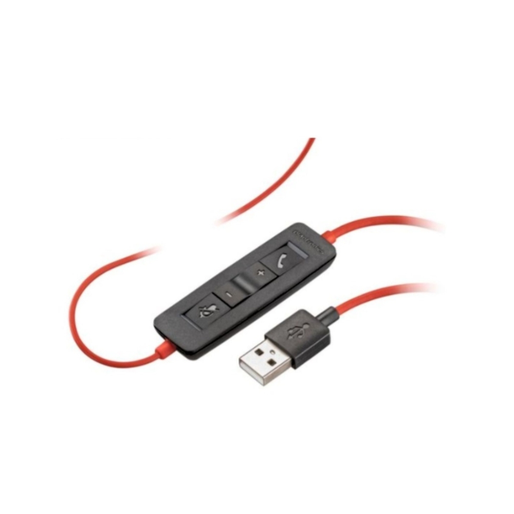 Poly Blackwire 3220 Stereo USB-C Headset +USB-C/A Adapter (Bulk) - Imagen 2