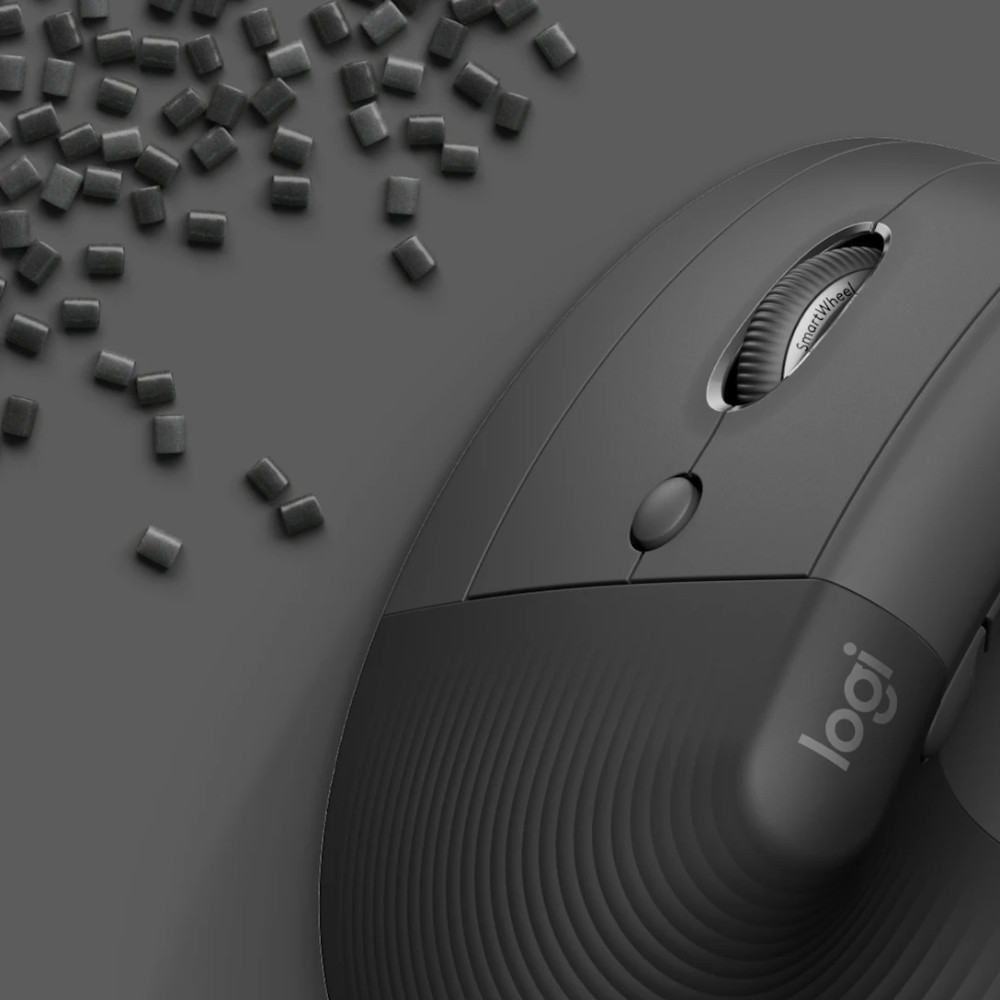 Mouse LOGITECH Vertical Para Usuarios Zurdos COLOR Gris - Imagen 2