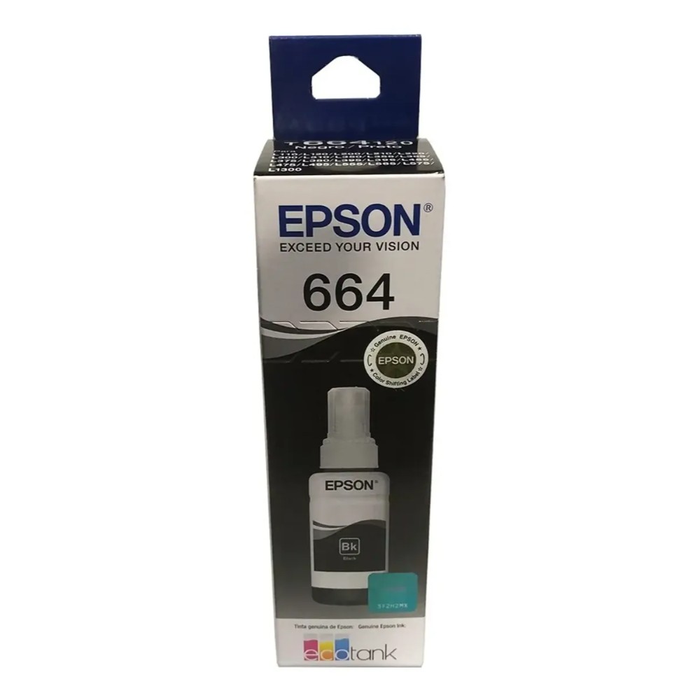 Botella de Tinta EPSON T664120 L200/210/350/355/555 COLOR Negro - Imagen 2