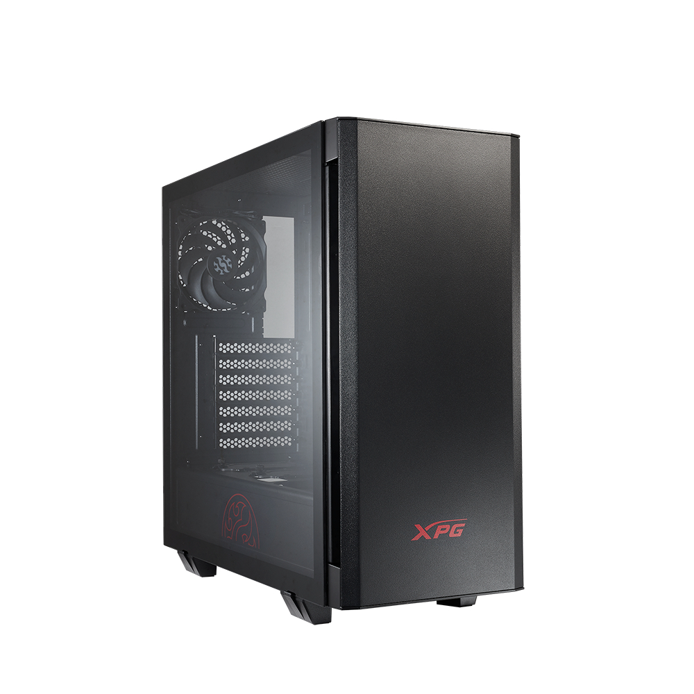 XPG INVADER X MINI, Negro, ATX Torre Media, 3.5incx2, I/O:USB-Cx1, USBx2, HD Audiox1, Resetx1, Powerx1,Ventilador ARGB Invertido: (Topx2, Speratex2), Ventilador:(Rearx1), 2 Años de Garantía - Imagen 3