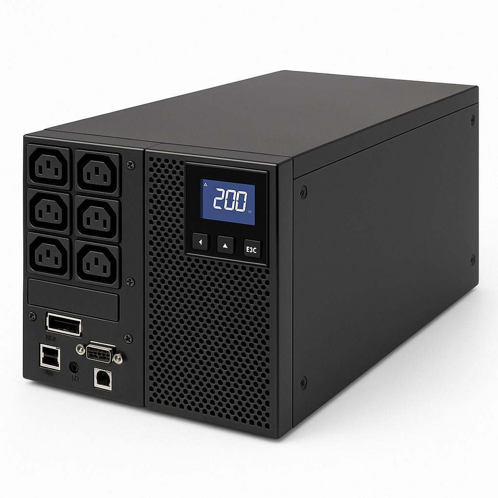 UPS EATON Tripp Lite series SAI SmartOnLine de doble conversión 1500VA 1350W 208/230V - 8 tomacorrientes, autonomía extendida, opción de tarjeta de red, LCD, USB, DB9, 2U Rack/Torre - Imagen 2