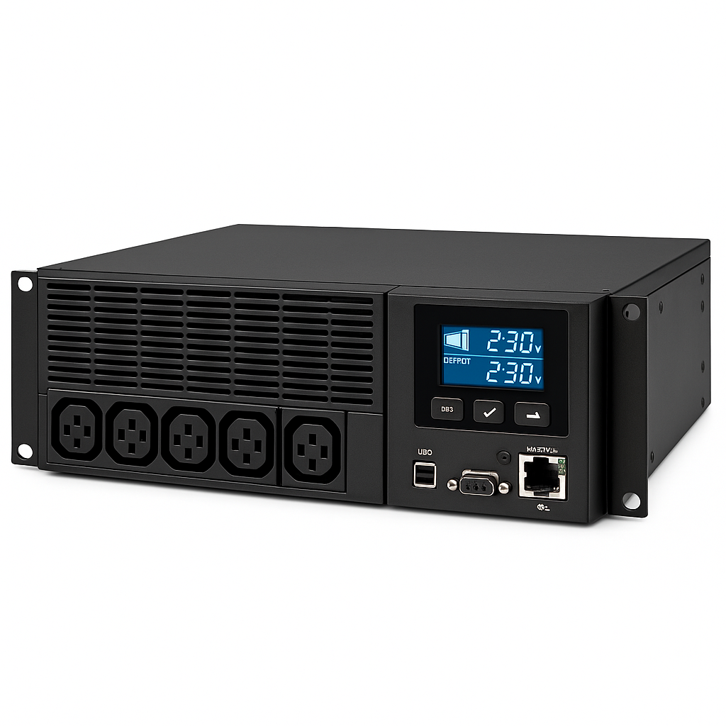 UPS EATON Tripp Lite series SAI SmartOnLine de doble conversión 1500VA 1350W 208/230V - 8 tomacorrientes, autonomía extendida, opción de tarjeta de red, LCD, USB, DB9, 2U Rack/Torre - Imagen 3