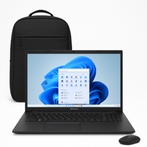 Portátil ASUS Vivobook Go 15 E1504FA-BQ5419W AMD Ryzen 3 30 Processor 2.4GHz, 15,6 FHD, 8GB, 512 SSD, SO Windows 11 Home, Mixed Black. Morral y Mouse.