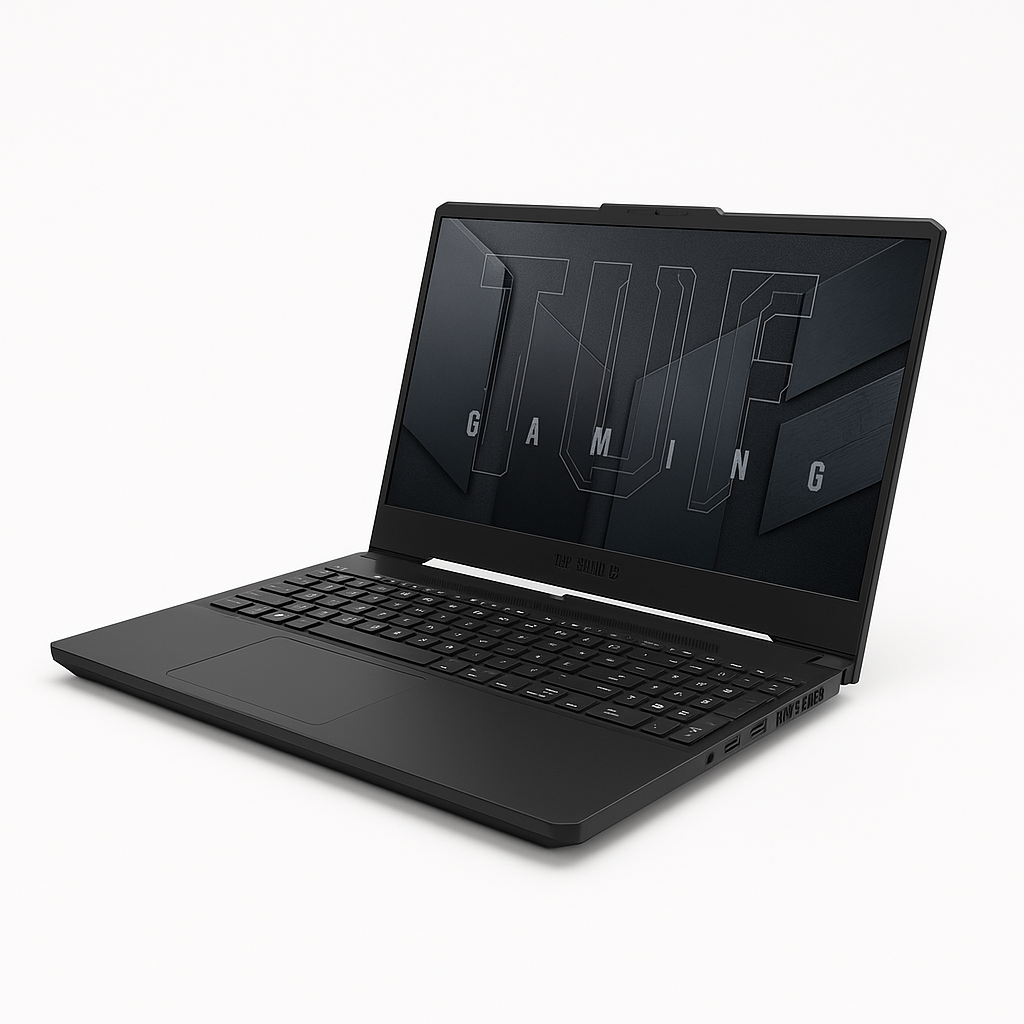 Portatil ASUS TUF Gaming A15 FA506NCG-HN333 AMD Ryzen™ 7 8845H Processor 3.8GHz, 15.6" FHD, 8GB, 512 SSD, NVIDIA® GeForce RTX™ 3050 4GB GDDR6, SO Keep, Graphite Black. - Imagen 2