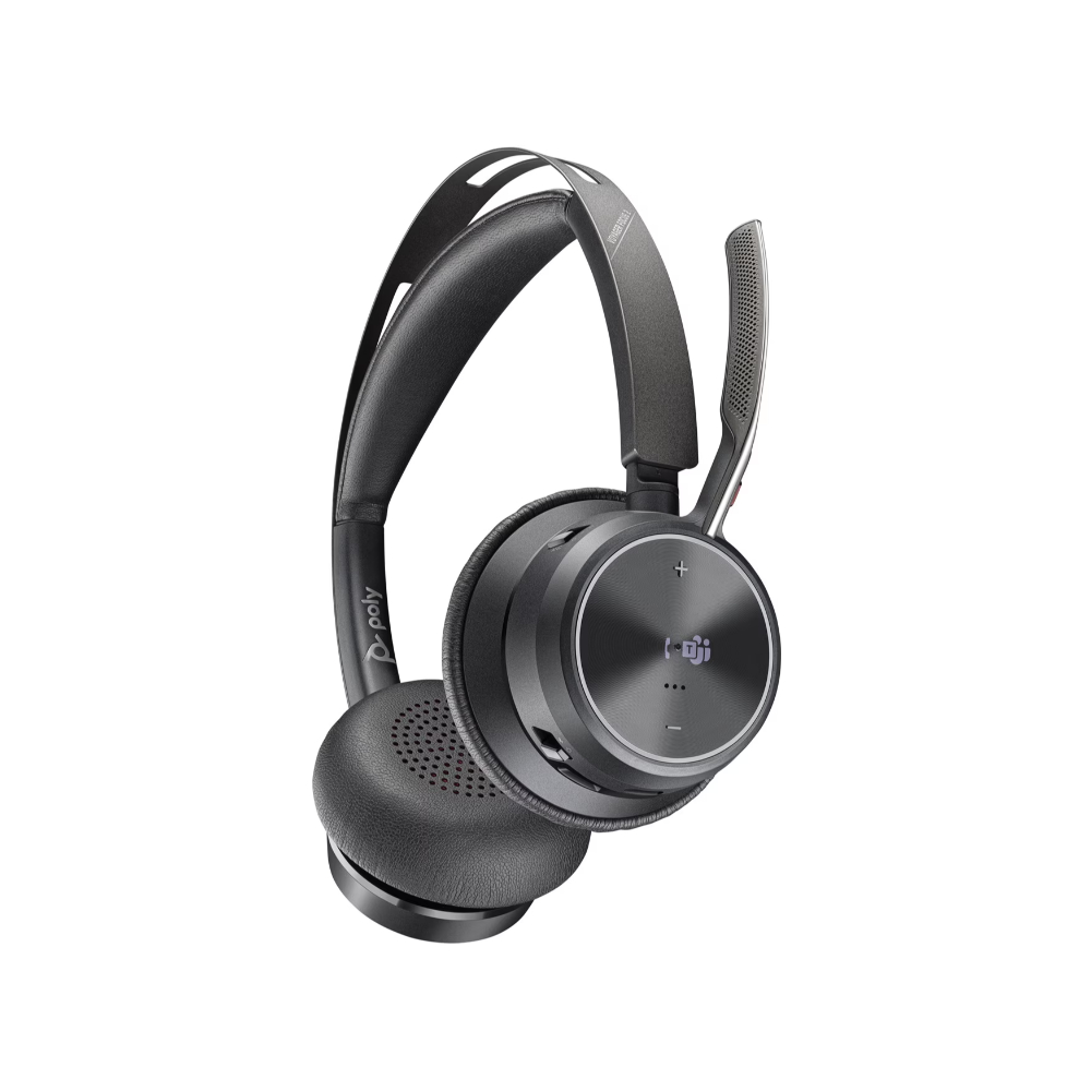 Poly Voyager Focus 2 Microsoft Teams Certified USB-C-C Headset +USB-C/A Adapter +Charging Stand No localization - Imagen 3