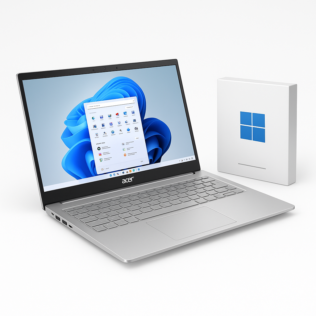 Portatil Acer AL15-21P-R28Q AMD Ryzen™ R5040 15.6 FHD 16GB (1*16) LPDDR5 Memory/512SSD WIFI6+BT Office (Prueba) /Windows 11 Home Single Color Light Silver - Imagen 2