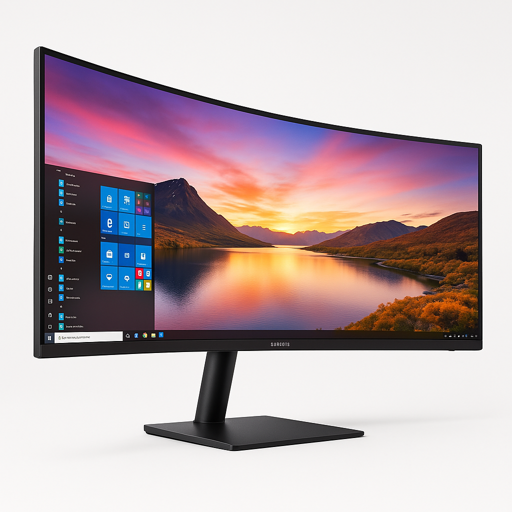 34" Curved Monitor HDMI Connection, Disp