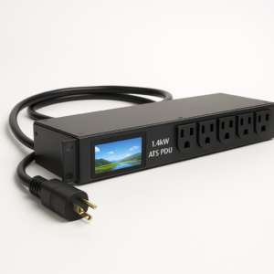 1.4KW ATS PDU 1F 120V 5-15P 8 5-15R 1U
