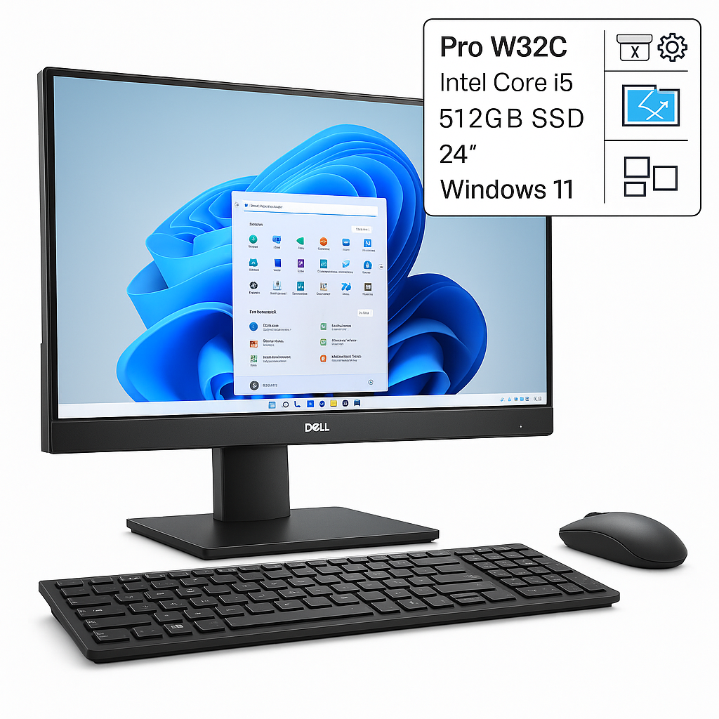 Computador todo en uno Dell Pro W32C Intel i5 RAM 16GB SSD 512GB 24" Windows 11 - Imagen 3
