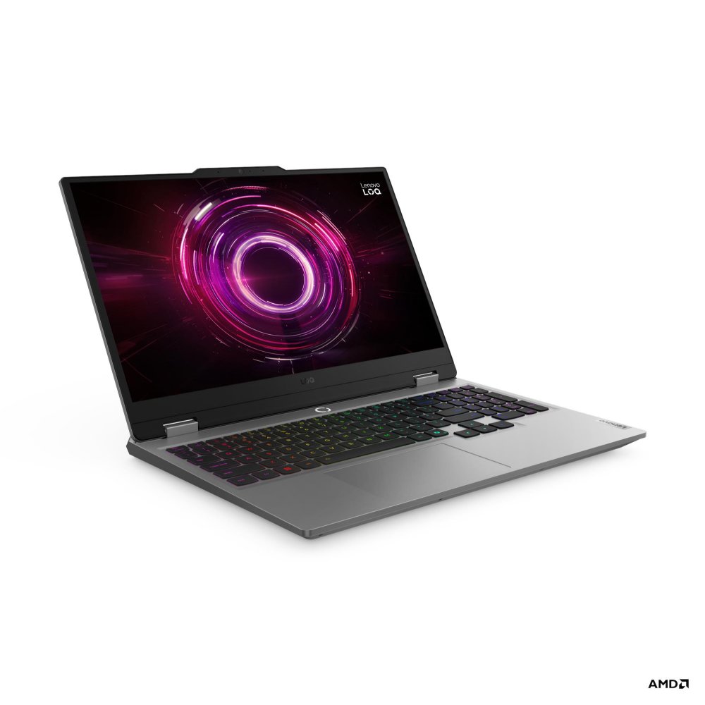 Portátil Lenovo LOQ 15AHP10 AMD Ryzen 7 250 15,6 Pulgadas FHD Memoria 24GB Estado Solido 512GB Tarjeta de Video Nvidia RTX 5050 8GB Windows 11 Home Color Gris.