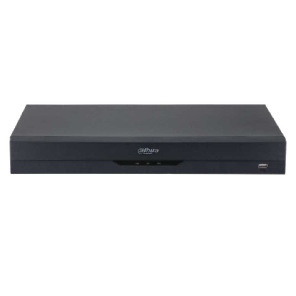 DVR de 16 Canales de 5 Megapíxeles/ WizSense/ H.265+/ 2 Bahías de Discos Duros/ 16 Ch HDCVI +8 Canales IP/ Hasta 24 Ch IP/ 2 Canales de Reconocimiento Facial/ Codificación IA/ SMD Plus/ Proteccion Perimetral/ 8 canales Acupick